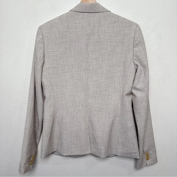 Banana Republic Womens 6 Khaki Stretch Flax Career Blazer - Picture 16 of 16